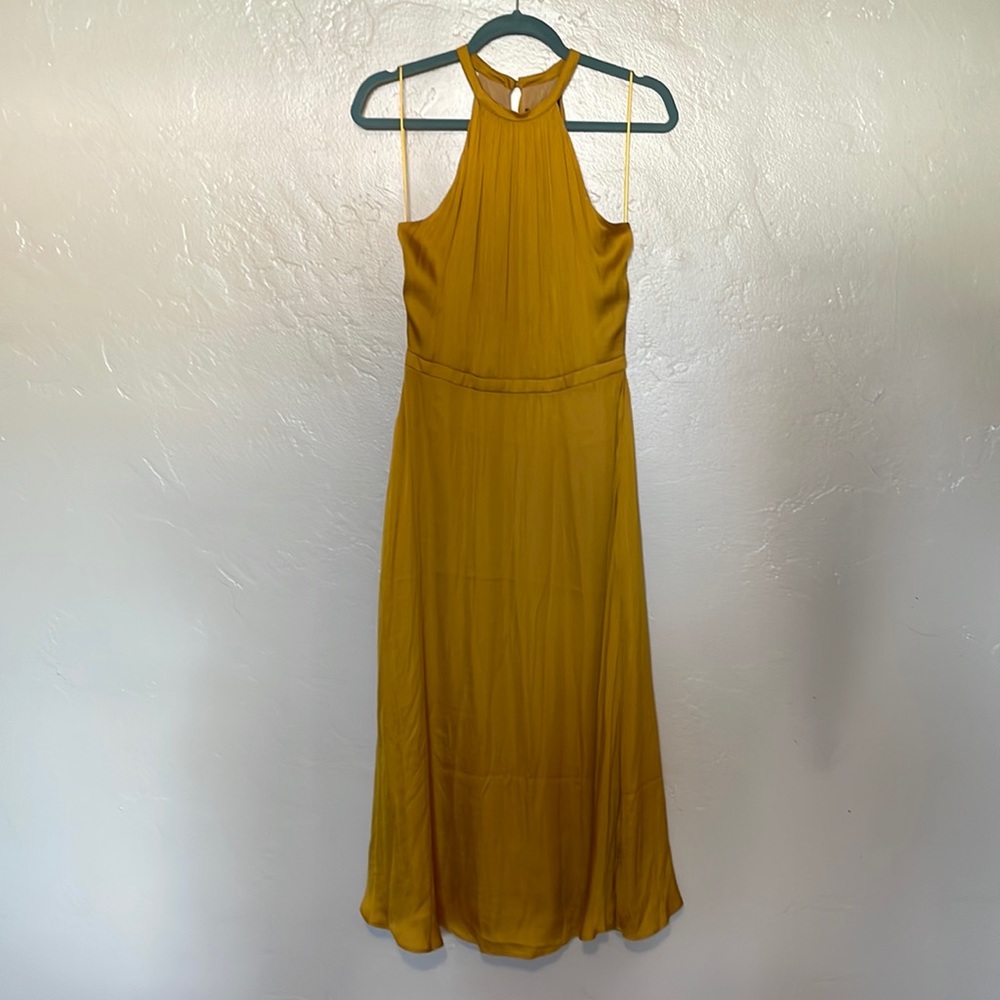 Banana Republic gold dress
